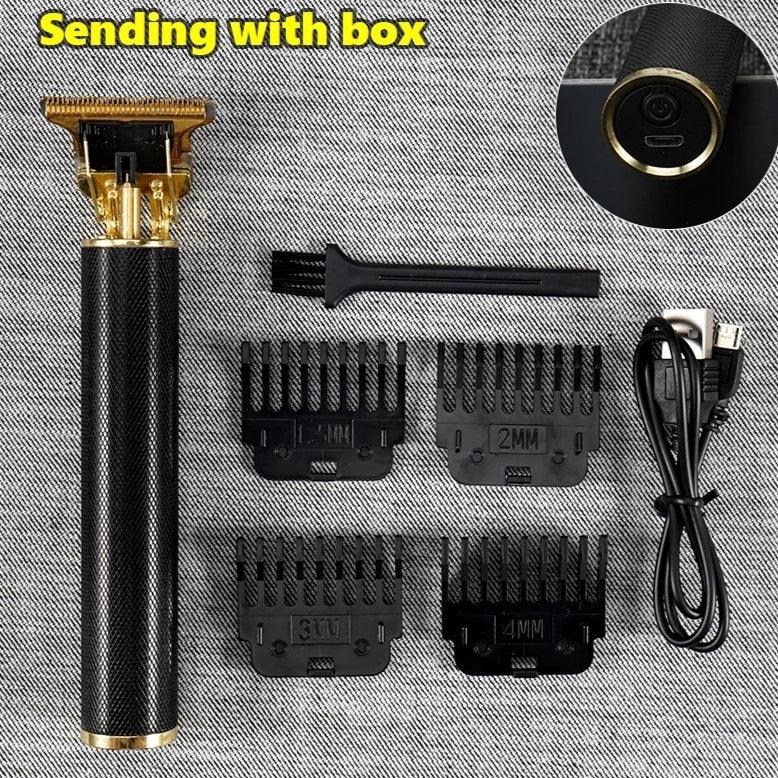Barbeador Elétrico BarberMax Portátil 2021 USB Profissional Barba Cortes Desenhos - PEPE ATACADISTA