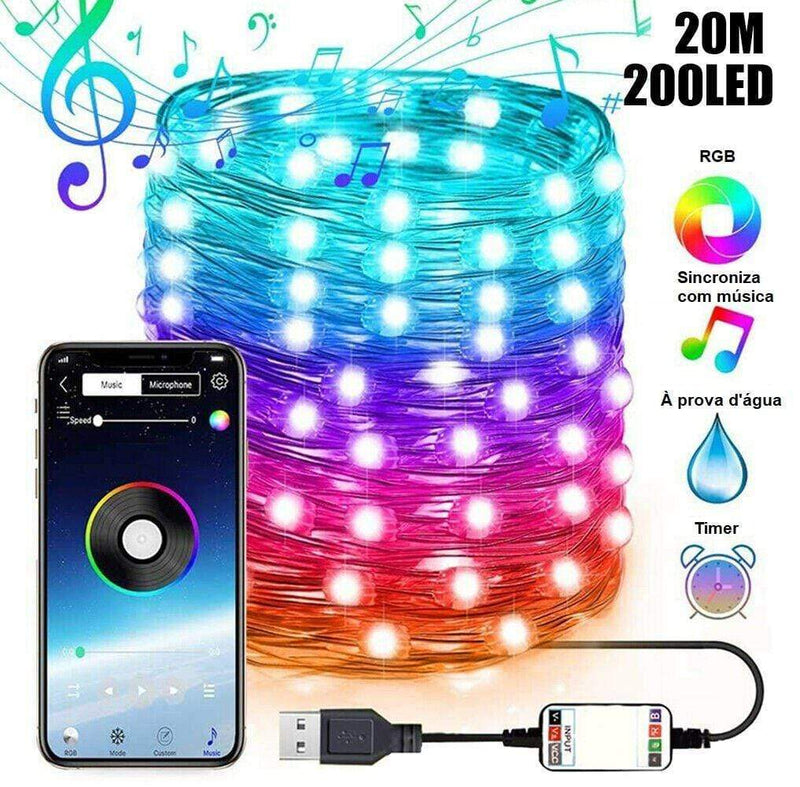 Mega Loja dos Produtos 200221144 20M 200 LED Lights LED de Natal Customizadas 2020