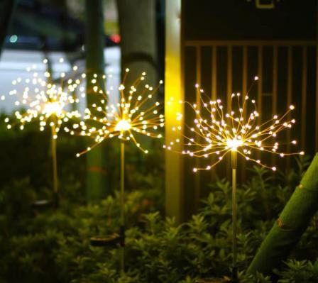 Mega Loja dos Produtos Amarelo / 90 LEDs Luzes para Jardim em Led- energia solar