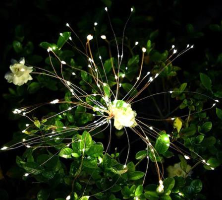 Mega Loja dos Produtos Branco / 90 LEDs Luzes para Jardim em Led- energia solar