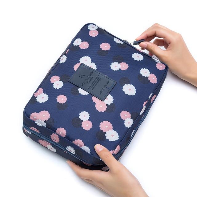 Mega Loja dos Produtos Florida Azul Naval Necessaire para viagem