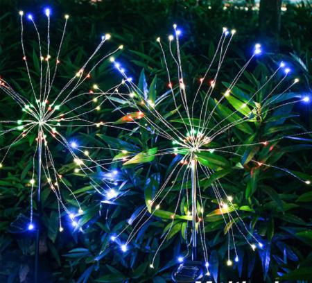 Mega Loja dos Produtos Multicolorido / 90 LEDs Luzes para Jardim em Led- energia solar