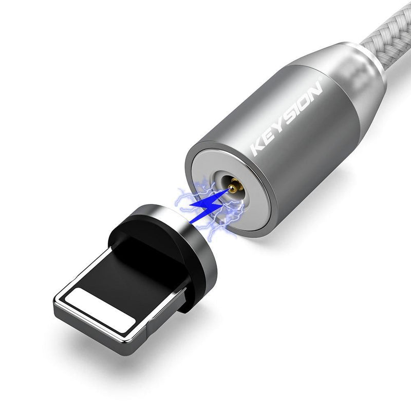 Mega Loja dos Produtos para IOS prata / 1m Carregador magnético para iOS e Android