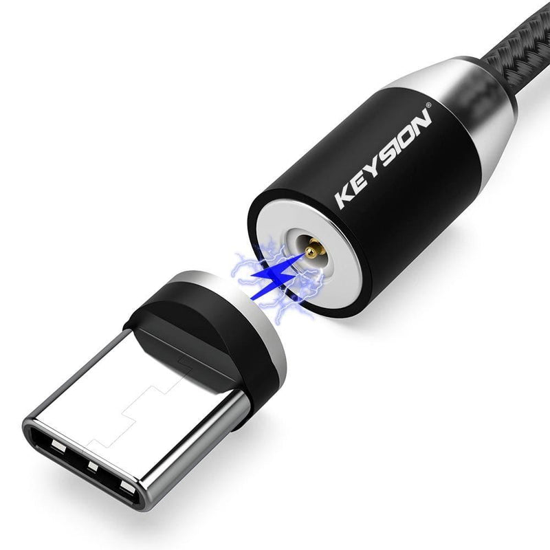 Mega Loja dos Produtos Para Tipo C preto / 1m Carregador magnético para iOS e Android