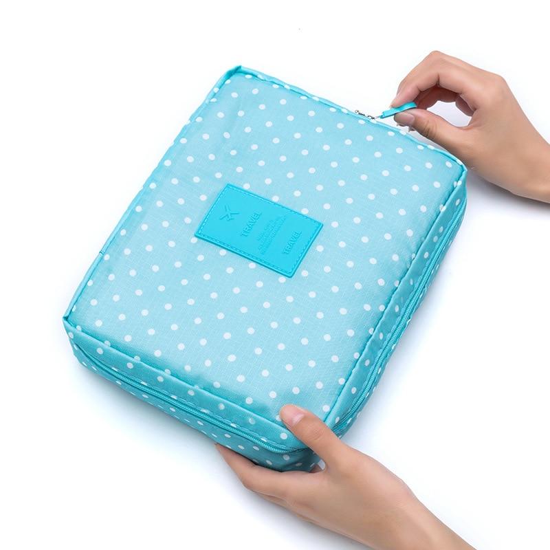 Mega Loja dos Produtos Poá Azul Necessaire para viagem