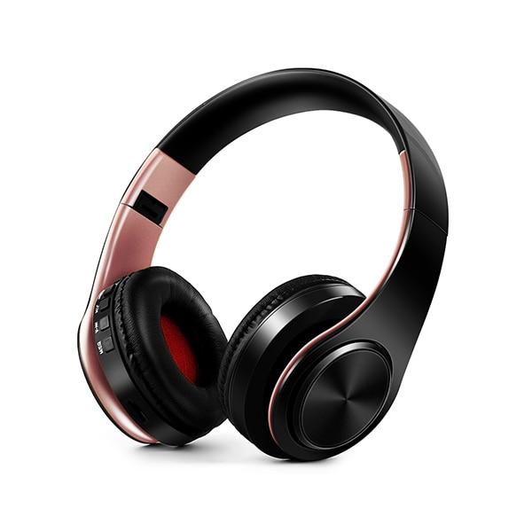 Mega Loja dos Produtos preto/rosa Headset bluetooth sem fio estéreo