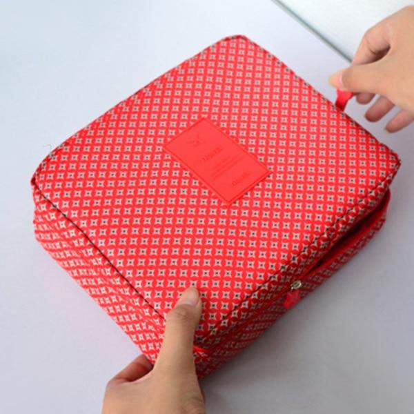 Mega Loja dos Produtos Vermelho com Estrelas Necessaire para viagem